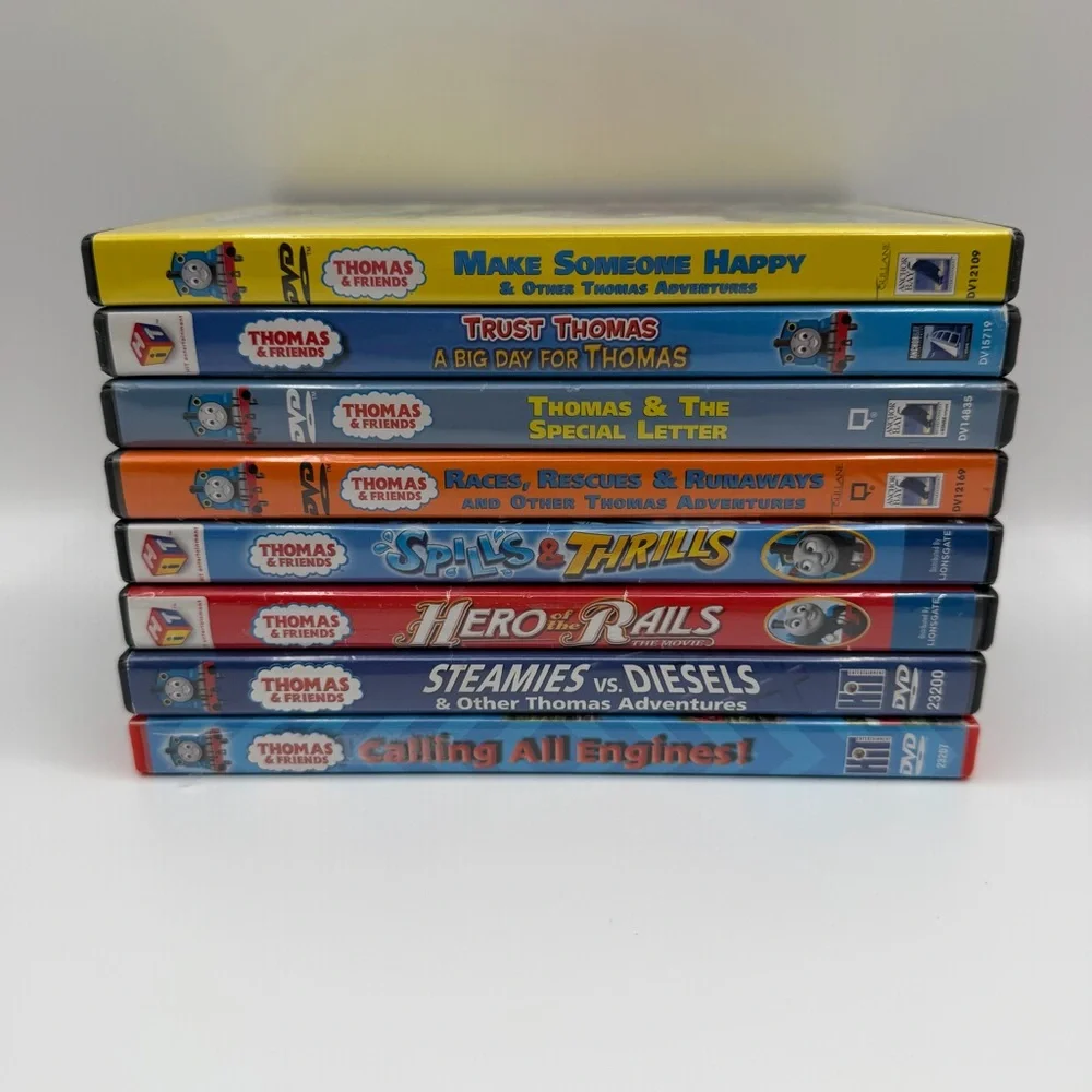 Thomas & Friends Lot of 8 Kids DVDs Thomas The Train Tank Engine TESTED WORKING
